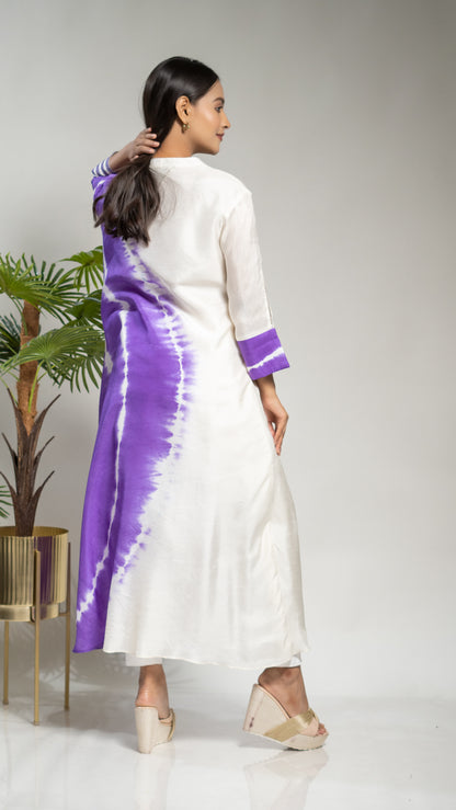 TIE & DYE A LINE KURTA