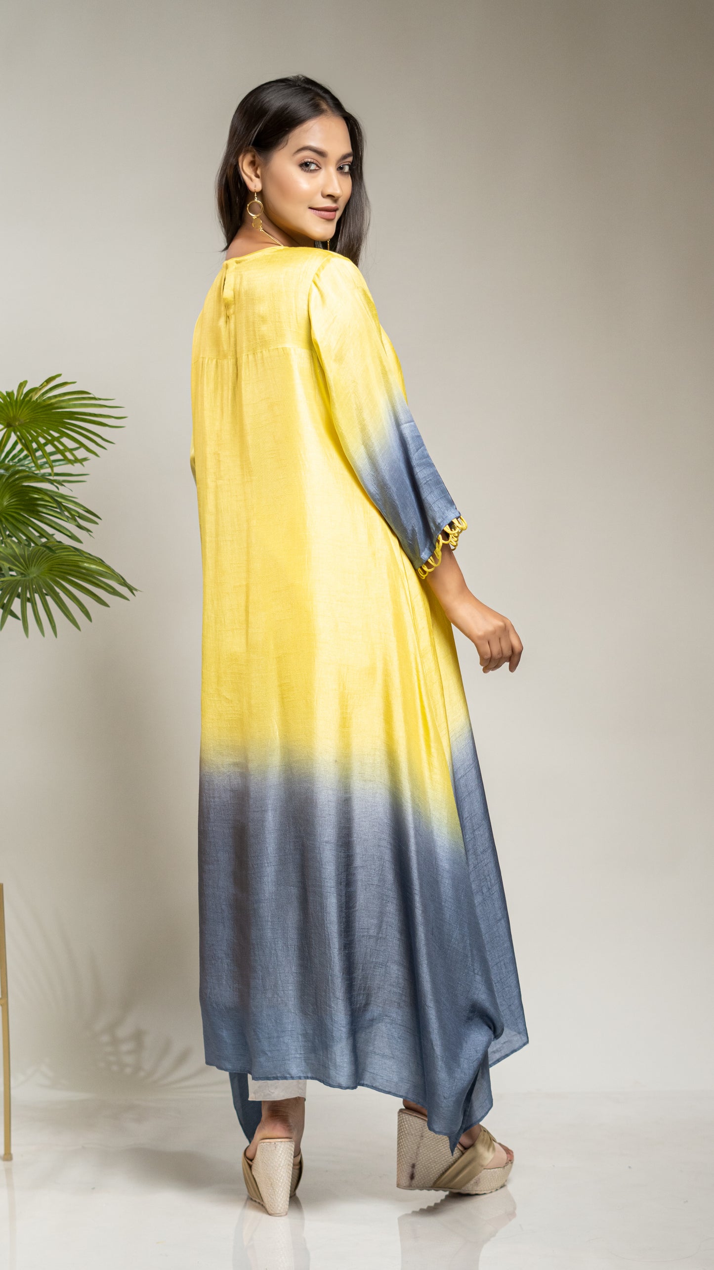 OMBRE A LINE TAIL CUT KURTA