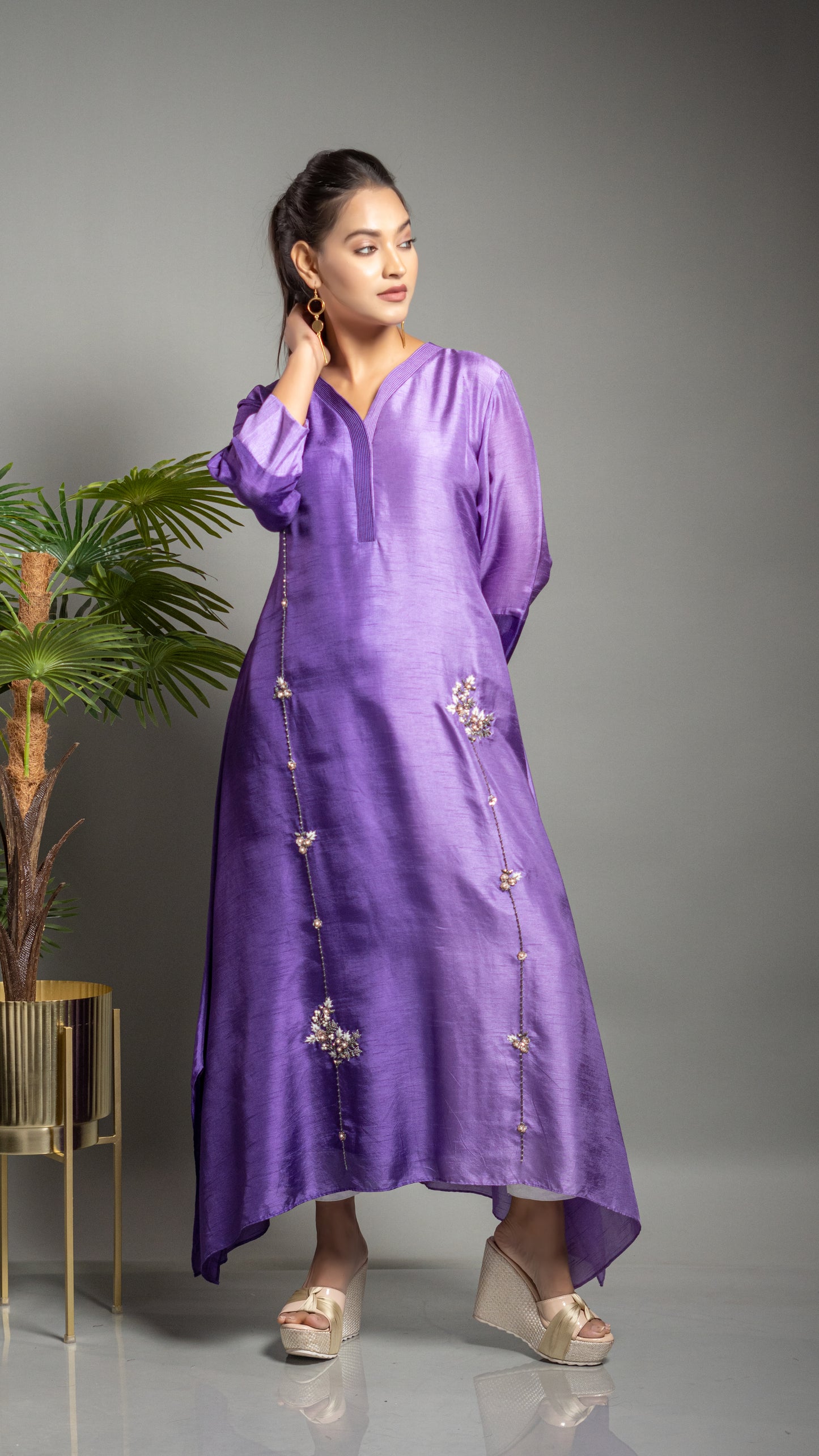 OMBRE TAIL CUT KURTA