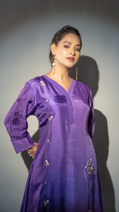 OMBRE TAIL CUT KURTA