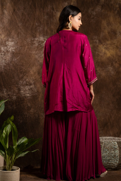 JACKET STYLED WITH SHARARA SET