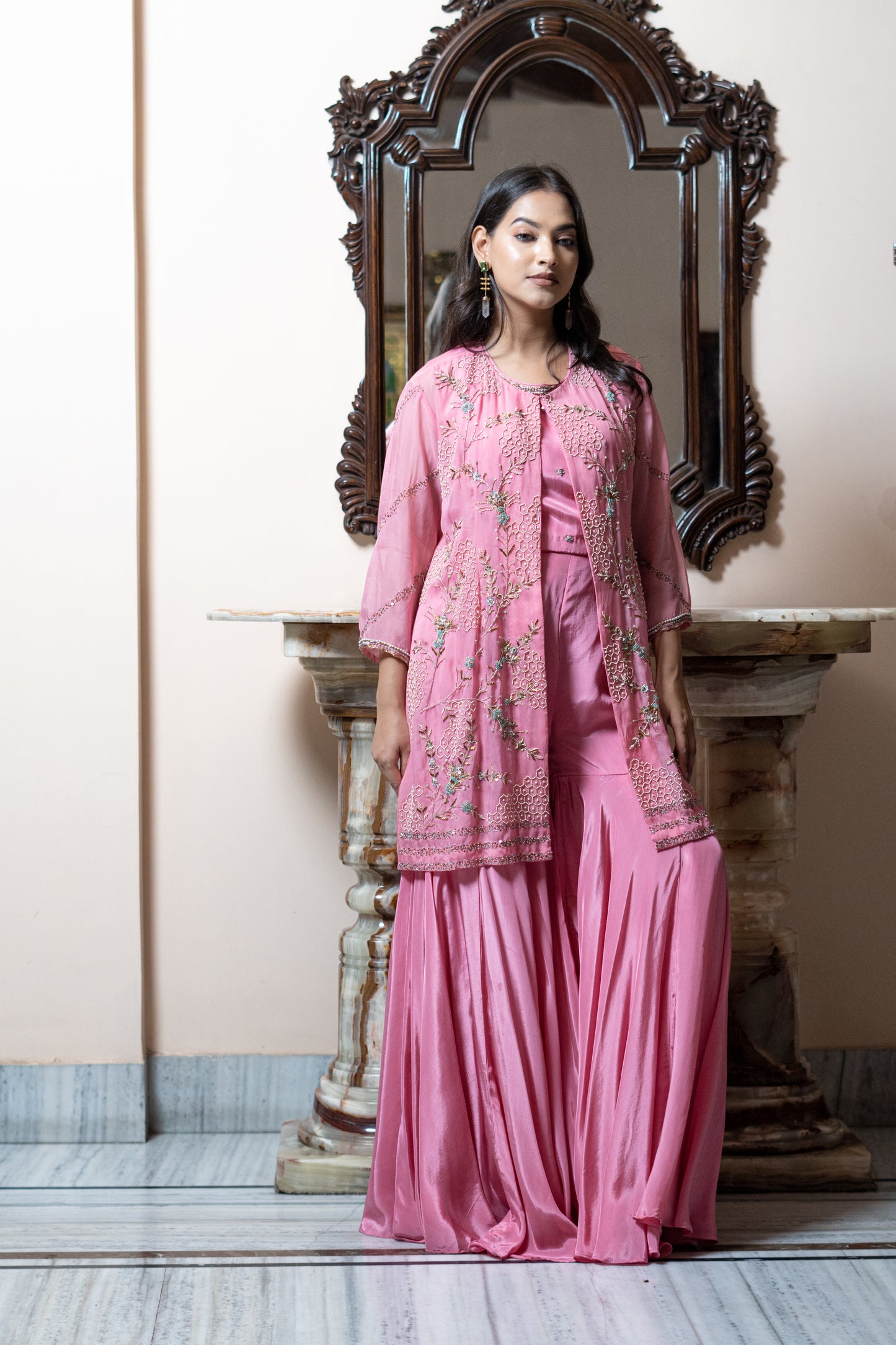 SHARARA SET WITH JACKET